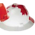 MSA's Freedom Hard Hat- Canadian Maple Leaf Design (Full Brim)